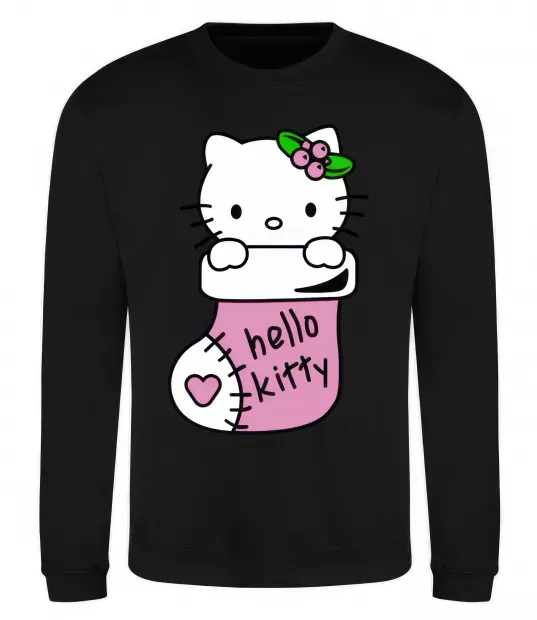 Світшот New Year Hello Kitty Чорний фото