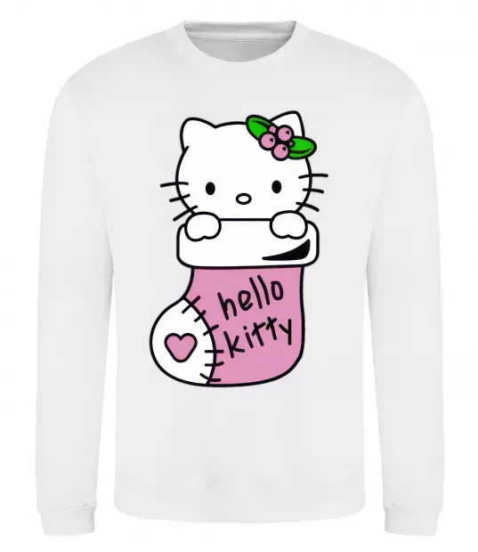 Світшот New Year Hello Kitty Білий фото