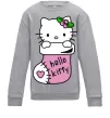 Детский Свитшот New Year Hello Kitty Серый меланж фото