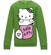 Детский Свитшот New Year Hello Kitty Лаймовый фото