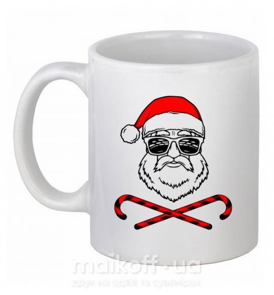 Чашка керамічна Дед Мороз хохо swag Білий фото