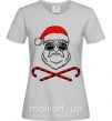 Женская футболка Дед Мороз хохо swag Серый фото