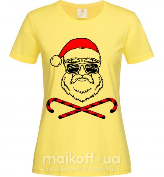 Жіноча футболка Дед Мороз хохо swag Лимонний фото
