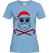 Жіноча футболка Дід Мороз хохо swag Блакитний фото