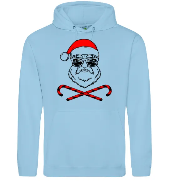 Чоловіча толстовка (худі) Санта хохо swag Блакитний фото