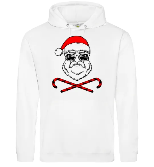 Женская толстовка (худи) Дід Мороз хохо swag Белый фото