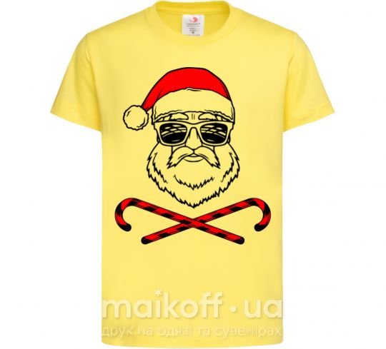 Детская футболка Дед Мороз хохо swag Лимонный фото