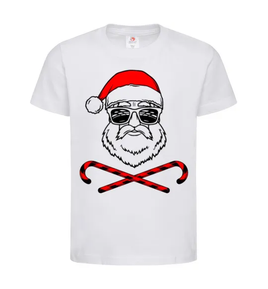 Детская футболка Санта хохо swag Белый фото