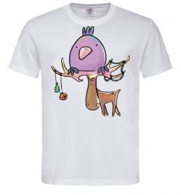 Мужская футболка Funny deer&bird Мужская футболка Funny deer&bird