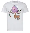 Чоловіча футболка Funny deer&bird Білий Чоловіча футболка Funny deer&bird Білий фото