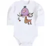 Детский боди Funny deer&bird Белый фото
