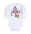 Детский боди Funny deer&bird Белый фото