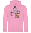 Мужская толстовка (худи) Funny deer&bird Розовый Мужская толстовка (худи) Funny deer&bird Розовый фото