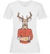 Жіноча футболка Oh, deer Білий фото