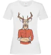 Жіноча футболка Oh, deer Білий фото