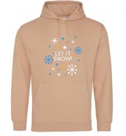 Мужская толстовка (худи) Let it snow