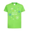 Детская футболка Let it snow Лаймовый фото