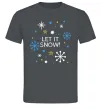 Мужская футболка Let it snow Графит фото