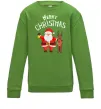 Дитячий світшот Merry Christmas Лаймовий Дитячий світшот Merry Christmas Лаймовий фото