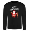 Світшот Merry Christmas Чорний фото