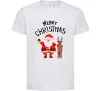Дитяча футболка Merry Christmas Білий фото