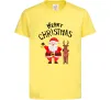 Дитяча футболка Merry Christmas Лимонний фото