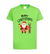 Дитяча футболка Merry Christmas Лаймовий фото