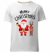Чоловіча преміум футболка Merry Christmas Білий фото