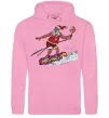 Жіноча толстовка (худі) Санта сноубордист Рожевий Жіноча толстовка (худі) Санта сноубордист Рожевий фото