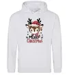 Мужская толстовка (худи) Merry Christmas Deer Серый меланж фото