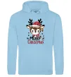 Мужская толстовка (худи) Merry Christmas Deer Голубой Мужская толстовка (худи) Merry Christmas Deer Голубой фото