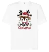 Футболка Оверсайз Merry Christmas Deer Белый фото