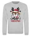 Світшот Merry Christmas Deer Сірий меланж Світшот Merry Christmas Deer Сірий меланж фото