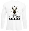 Реглан Merry Christmas Black Deer Білий фото