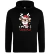 Мужская толстовка (худи) Merry Christmas Deer Черный фото