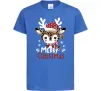 Детская футболка Merry Christmas Deer Ярко-синий фото