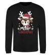 Свитшот Merry Christmas Deer Черный фото