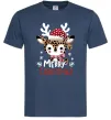 Мужская футболка Merry Christmas Deer Темно-синий фото