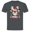 Мужская футболка Merry Christmas Deer Графит фото