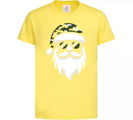Дитяча футболка Santa camouflage Лимонний фото