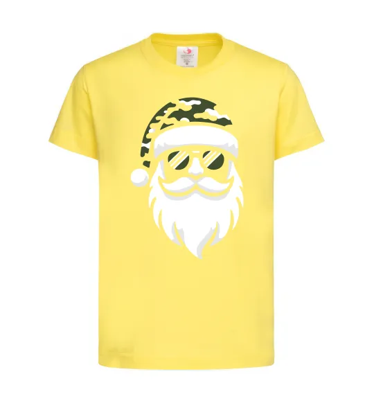 Детская футболка Santa camouflage Лимонный фото