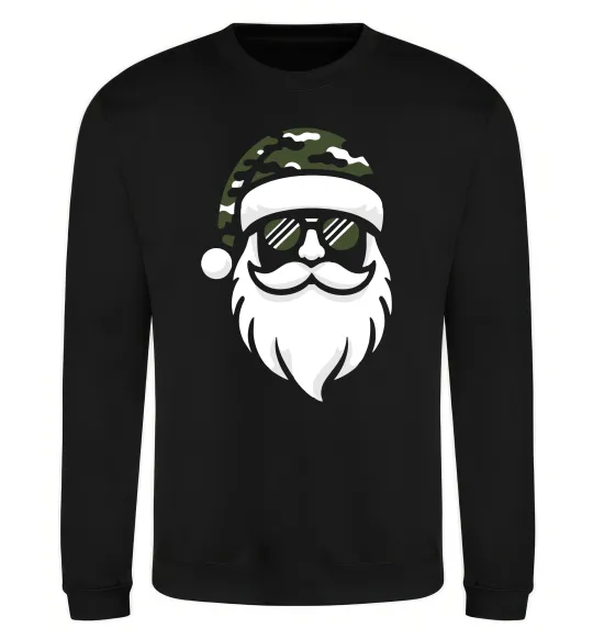 Свитшот Santa camouflage Черный фото