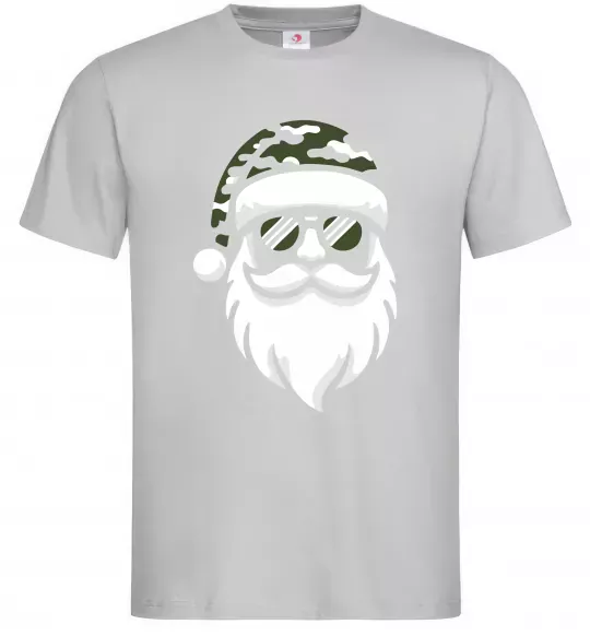 Чоловіча футболка Santa camouflage Сірий фото