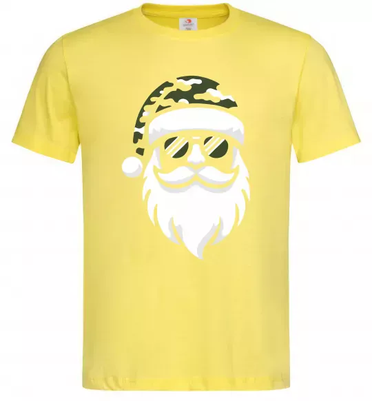 Чоловіча футболка Santa camouflage Лимонний фото