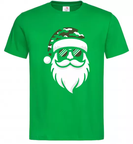 Чоловіча футболка Santa camouflage Зелений фото