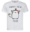Чоловіча футболка Happy Mew Year Білий фото