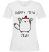 Жіноча футболка Happy Mew Year Білий фото