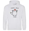 Мужская толстовка (худи) Happy Mew Year Серый меланж Мужская толстовка (худи) Happy Mew Year Серый меланж фото