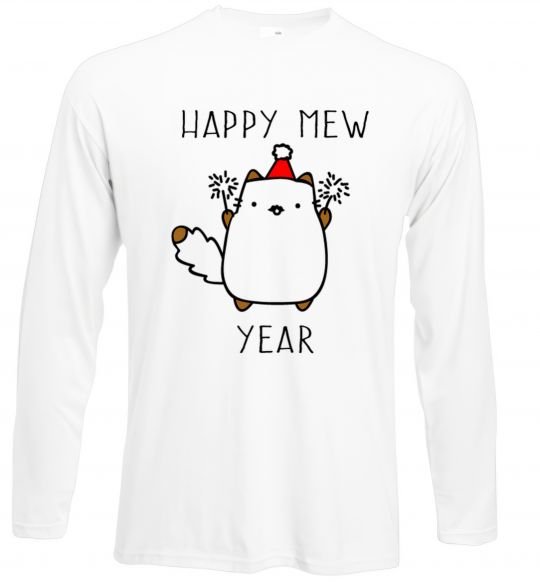 Реглан Happy Mew Year Белый фото