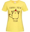 Жіноча футболка Happy Mew Year Лимонний фото